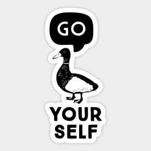 Go Duck Yourself Sticker